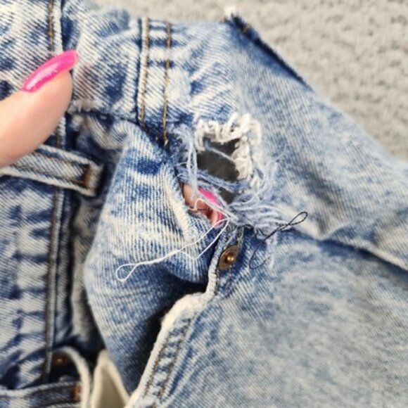 Vintage 90s Levi's Jeans Mens 38x32 Blue Acid Wash 550 Faded Distressed USA Made - Picture 6 of 13